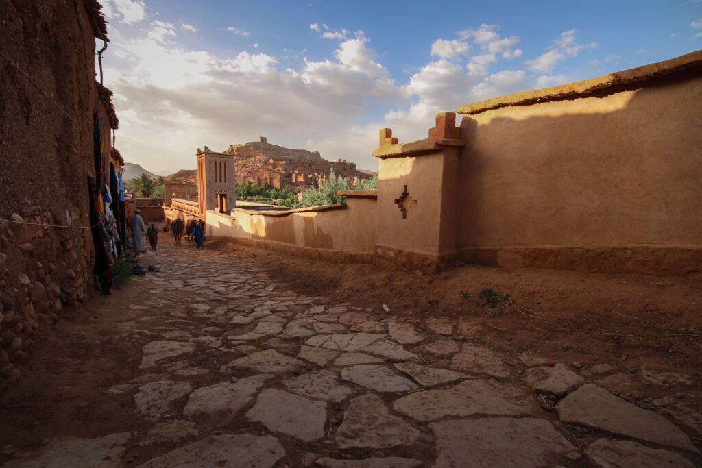 Stone slabs on a laneway in the historic village of Ait Benhaddou
