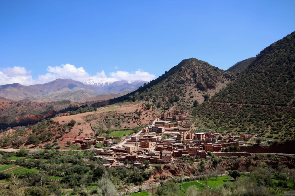 Best things to do in ImlilA village clustered on a mountain slope in the Atlas Mountains of Morocco