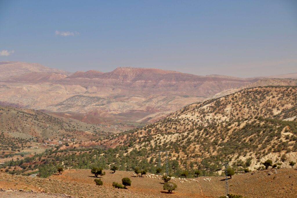 Travel guide to Imlil: Views across the Atlas Mountains of Morocco