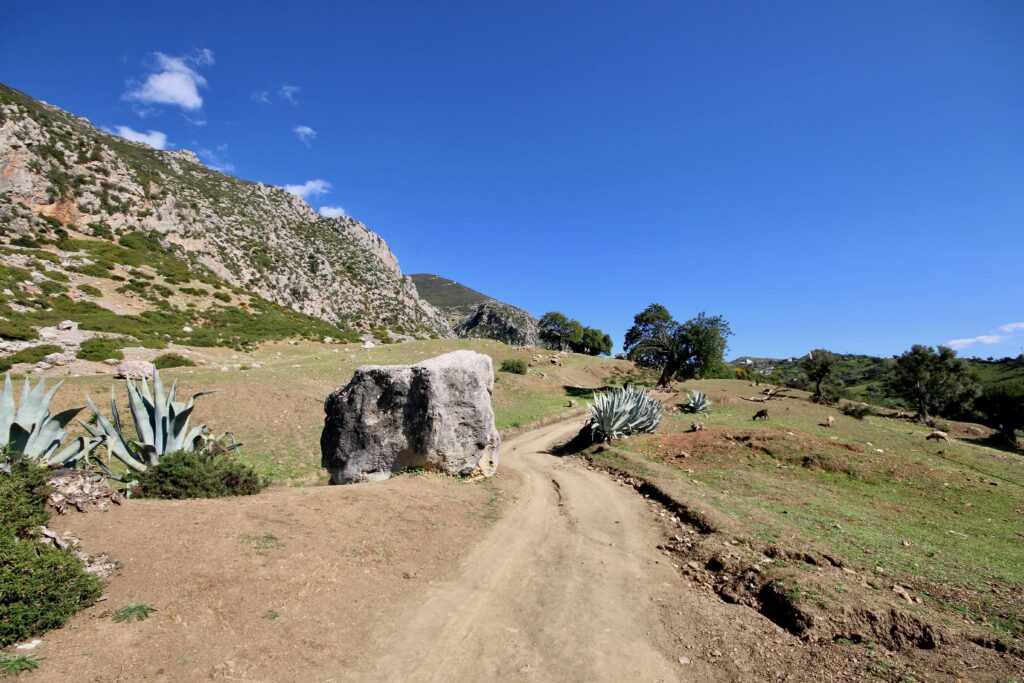 Exploring the Rif Mountains scenery on a full day tour from Fes to Chefchaouen