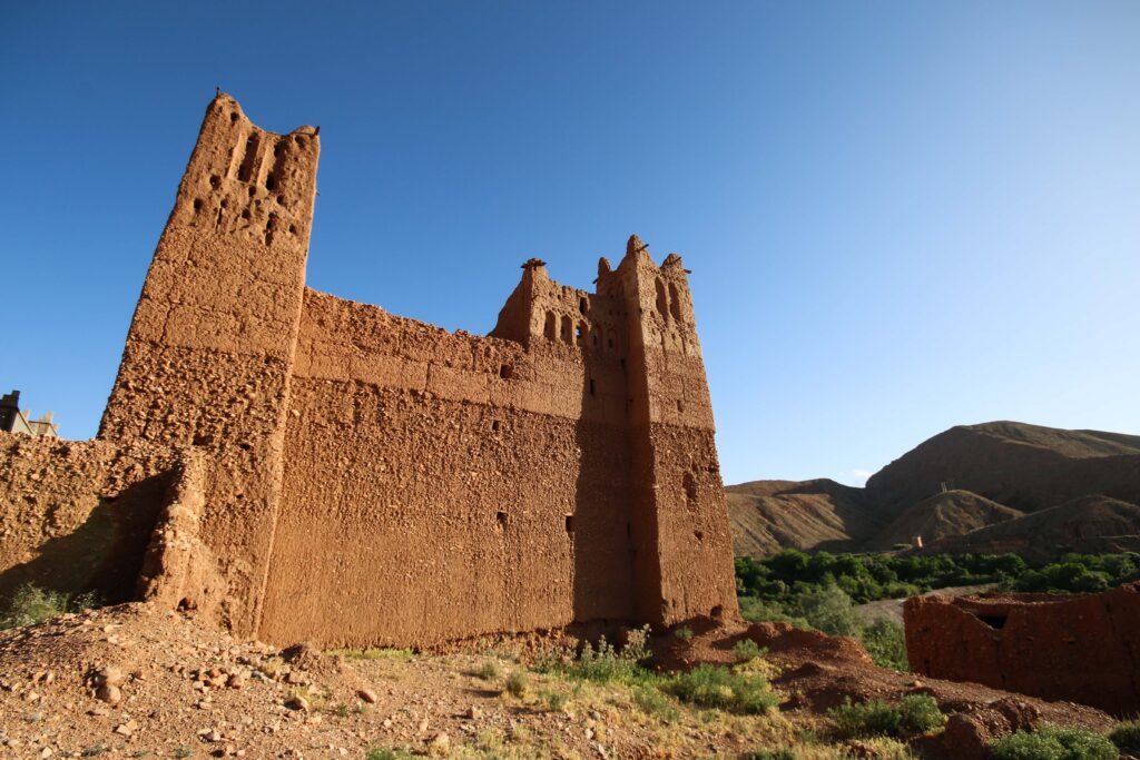 Best things to do in Todra Gorge, Morocco. Historic kasbahs dot the landscape around Dades and Todra gorges