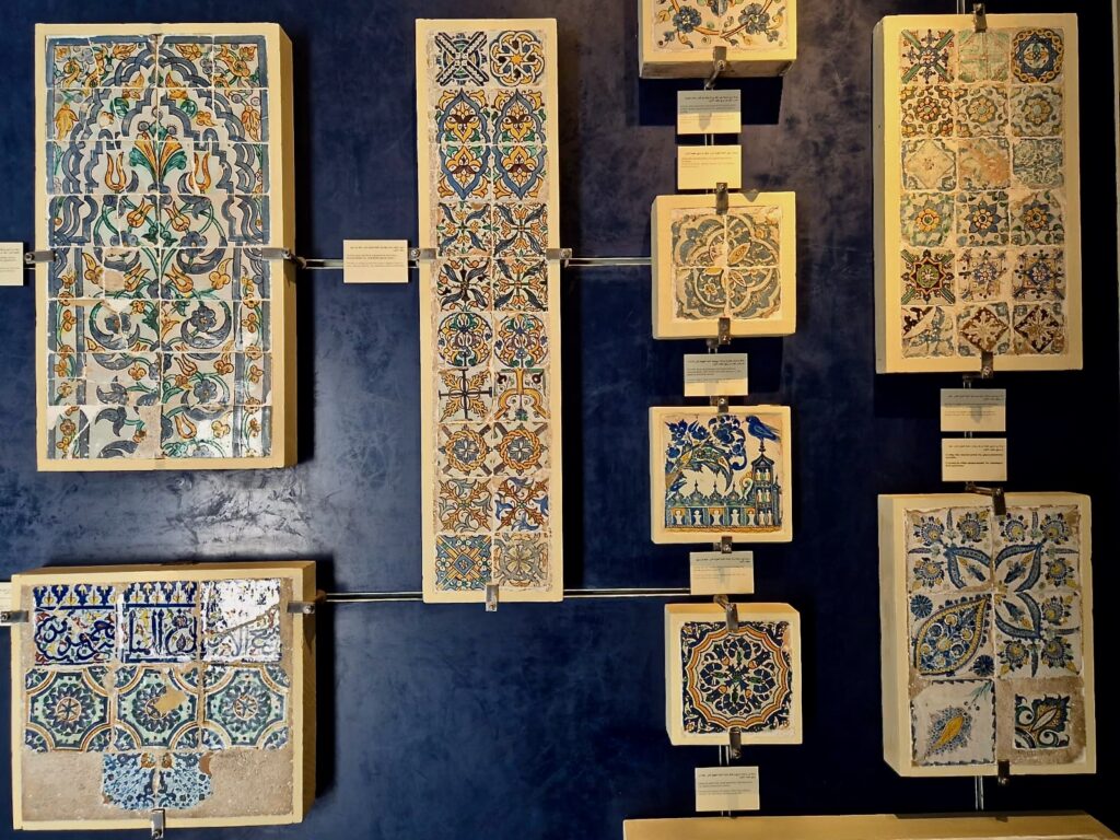 Is Dar Batha worth visiting? Zellige tiles on display at the Dar Batha Museum in Fes