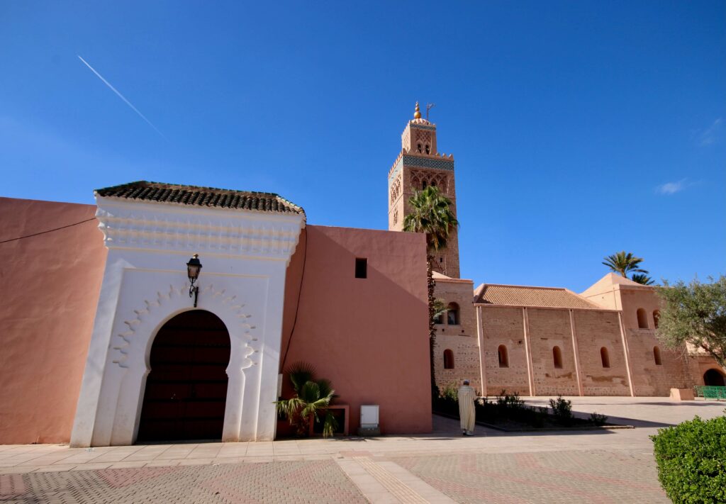 Is March a good time to visit Marrakech? The iconic minaret of Koutoubia Mosque in Marrakech