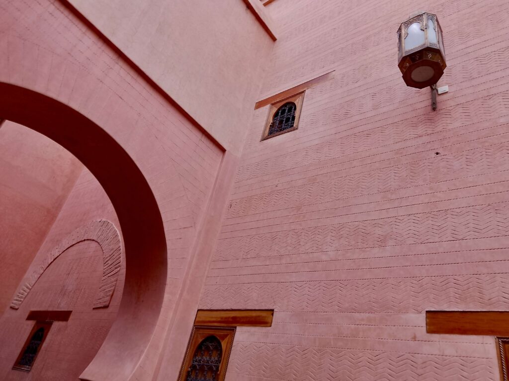 Best museums in Marrakech - An ochre-hued wall in the Marrakech medina