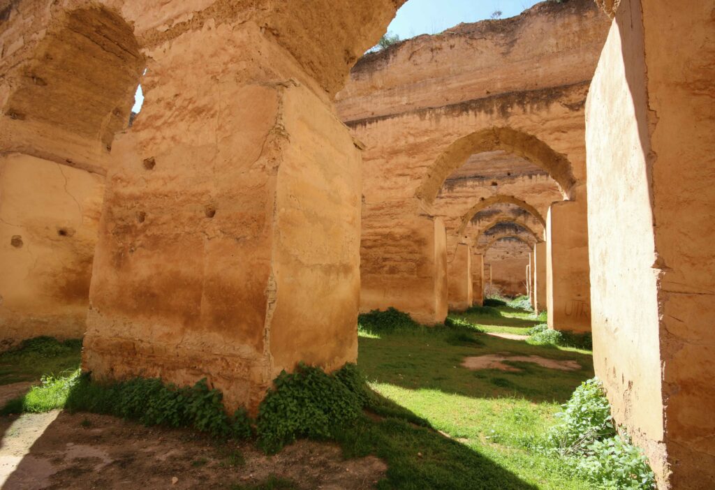 The remains of Heri es-Souani, which once served as the imperial stables