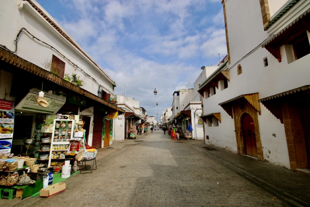 Is Rabat worth visiting? One of the main streets in the Rabat medina