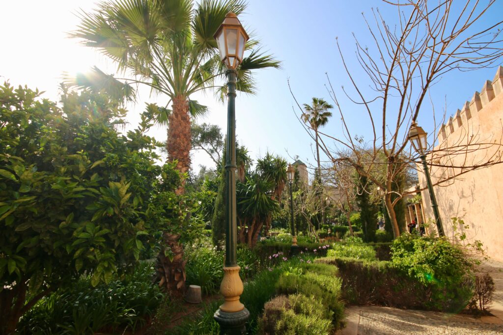 The Andalusian Garden stands alongside the National Jewellery Museum in Rabat