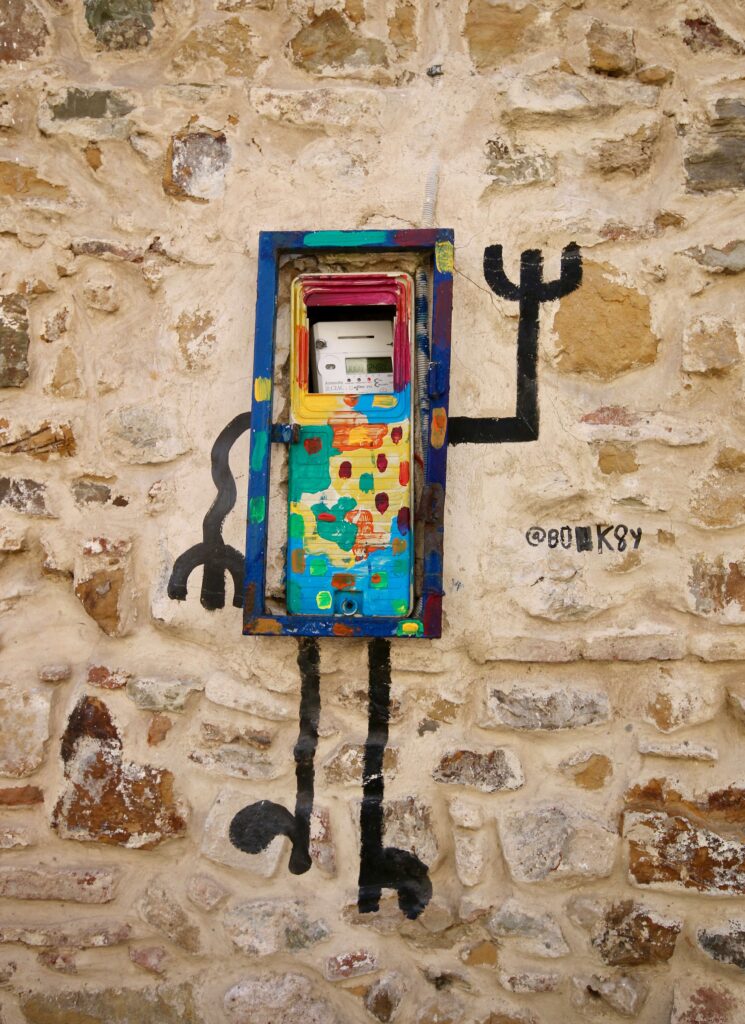 Is Tangier worth visiting? An electricity box turned into street art by the Tangier artist Punksy