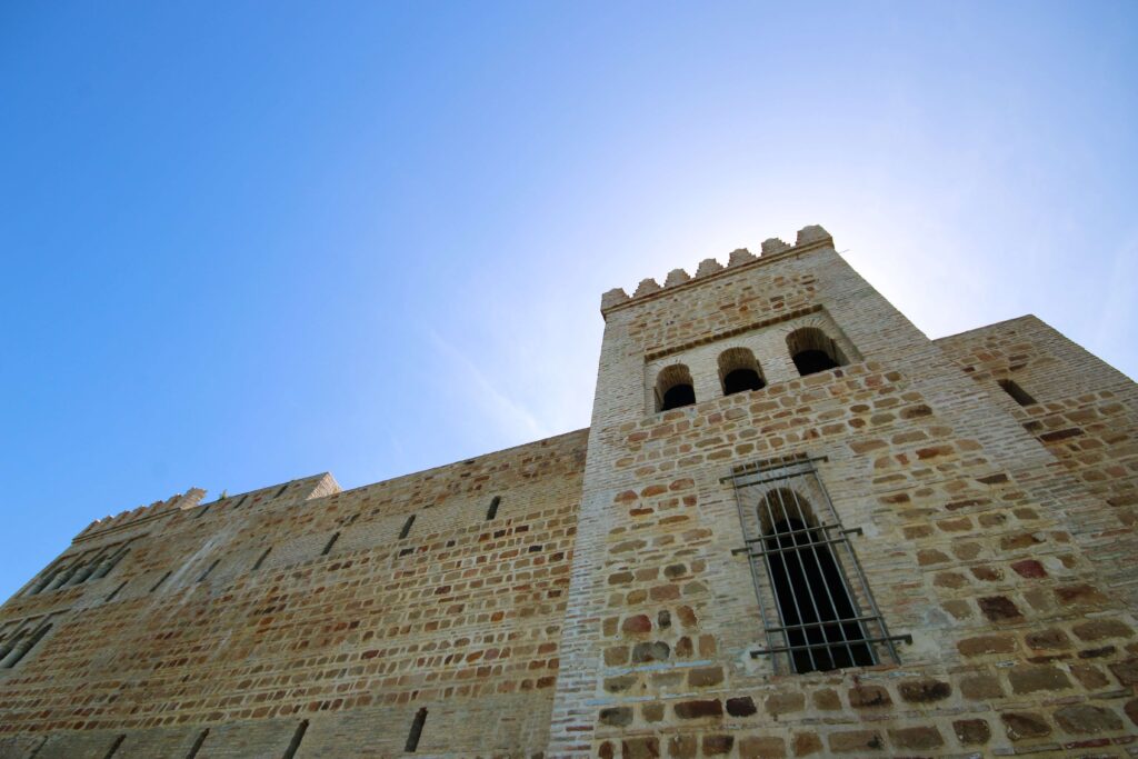 A fortified building incorporated into the walls of the Tangier Kasbah
