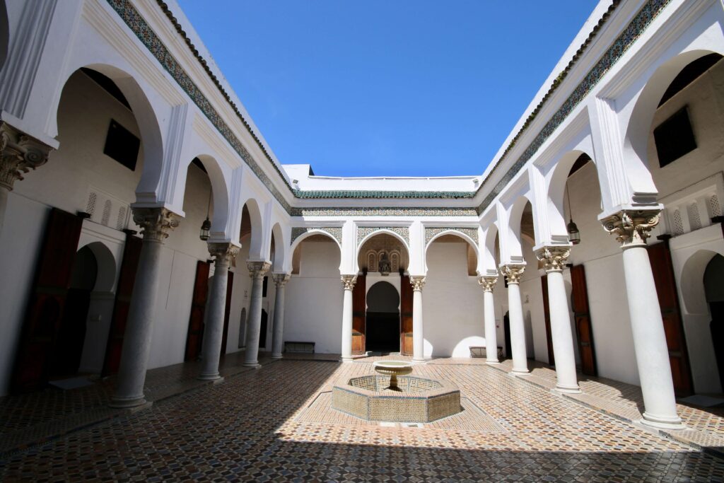 Tangier travel guide: A peaceful courtyard inside the Kasbah Museum in Tangier