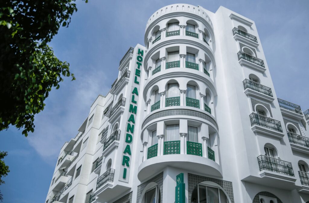 The ornate exterior of one of the best places to stay in Tetouan