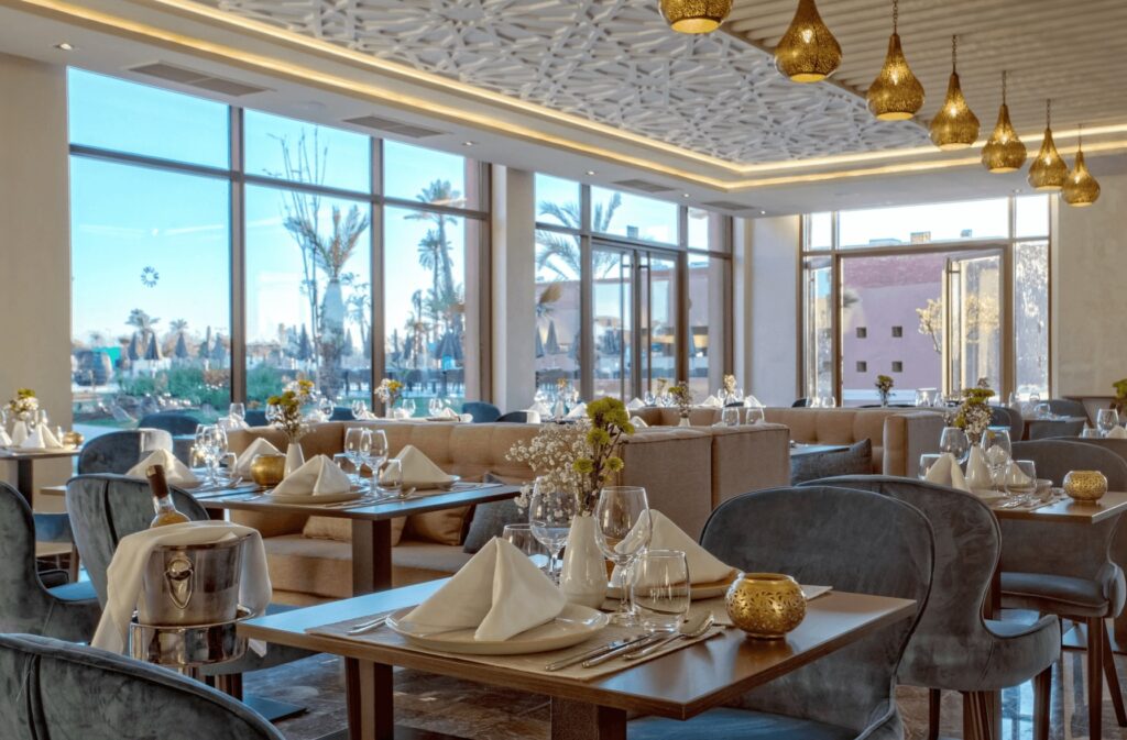 Sophisticated dining at one of the best adults-only hotels in Marrakech for 2025