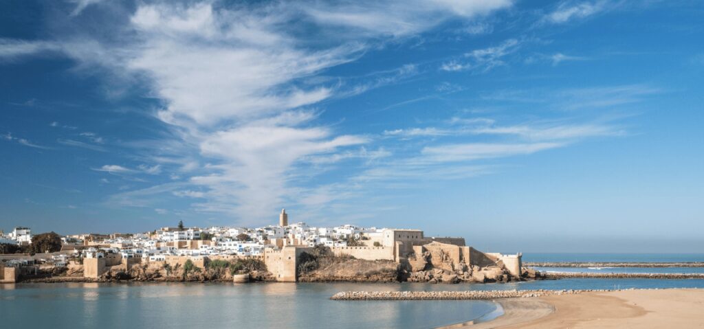 Views of the Kabah of the Oudaias from the Fairmont La Marina Rabat-Sale Hotel