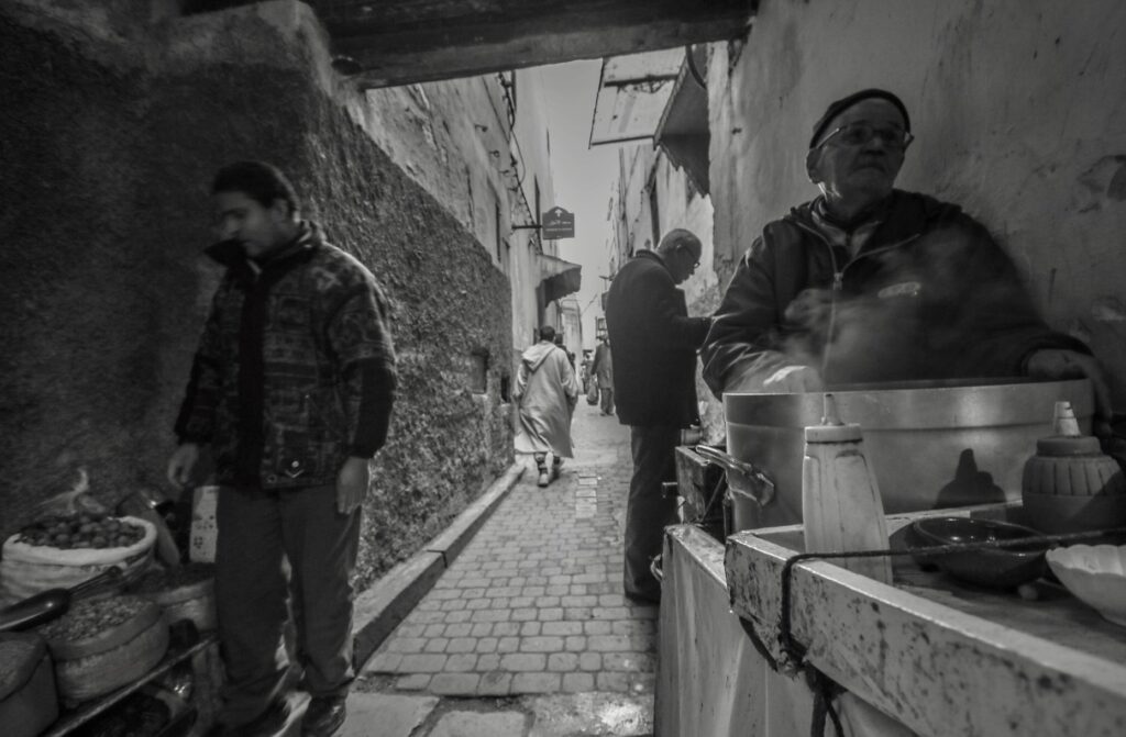 Visiting Fes in December - Street vendors in Fes, Morocco