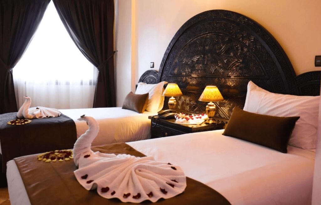 One of the comfortable rooms at Hotel Riad Salam in Agadir (photo courtesy of Expedia)