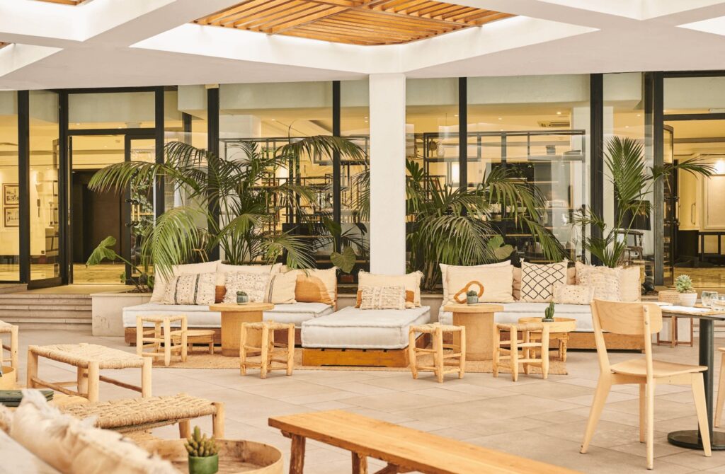 A stylish alfresco dining area at the Hyatt Regency Casablanca