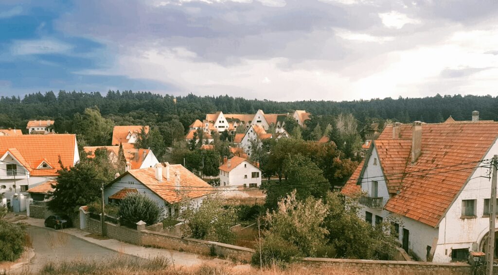 Swiss-inspired buildings in the town of Ifrane, Morocco