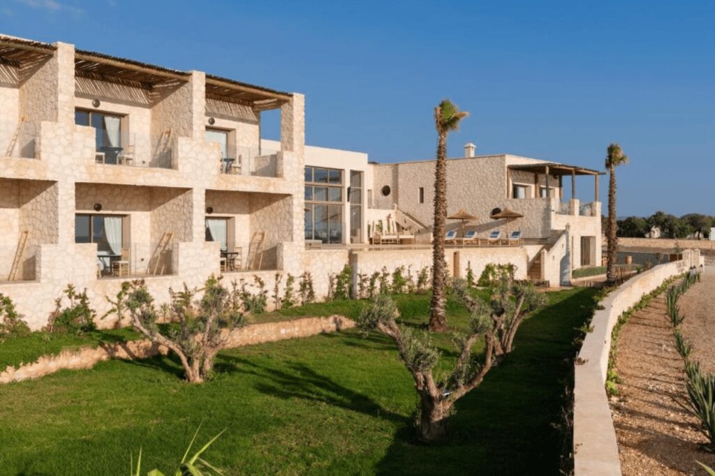 The beachfront rooms at Kasbah d'Eau, one of the best hotels in Sidi Kaouki