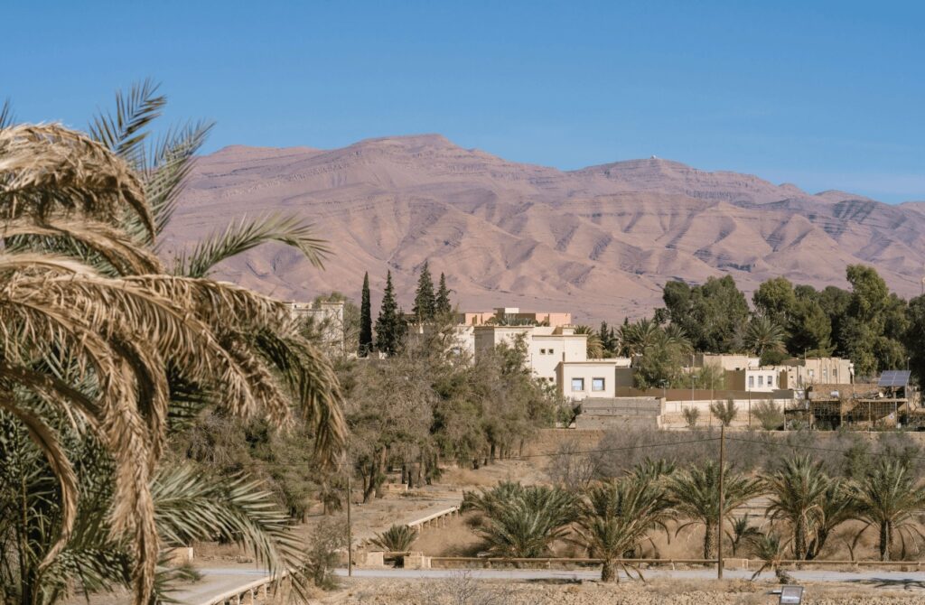 Views across the Ziz Gorge from Kenzi Rissani - one of the best hotels in Errachidia