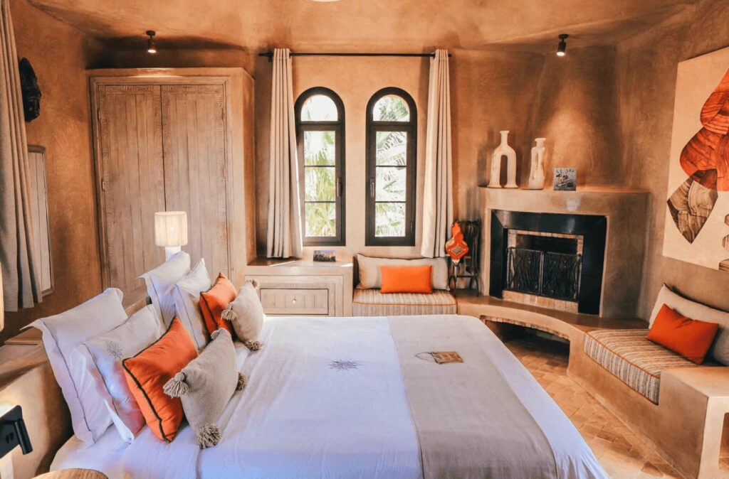 A luxurious room at one of the best villas near Essaouira