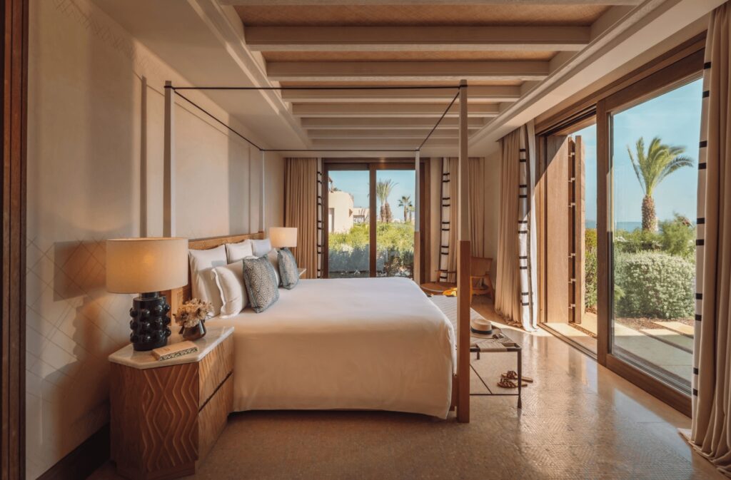 A stylish suite at one of the best luxury resorts near Tetouan, Morocco