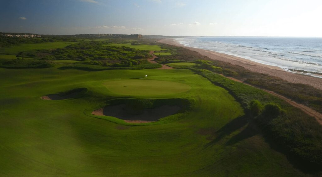 Sweeping views across the Atlantic Ocean from the course of Mazagan Beach & Golf Resort