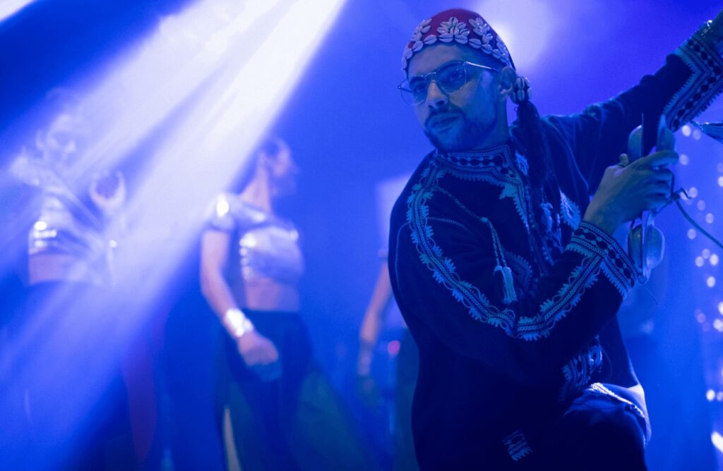 Is June a good time to visit Essaouira? A Gnaoua musician performs during a festival in Morocco