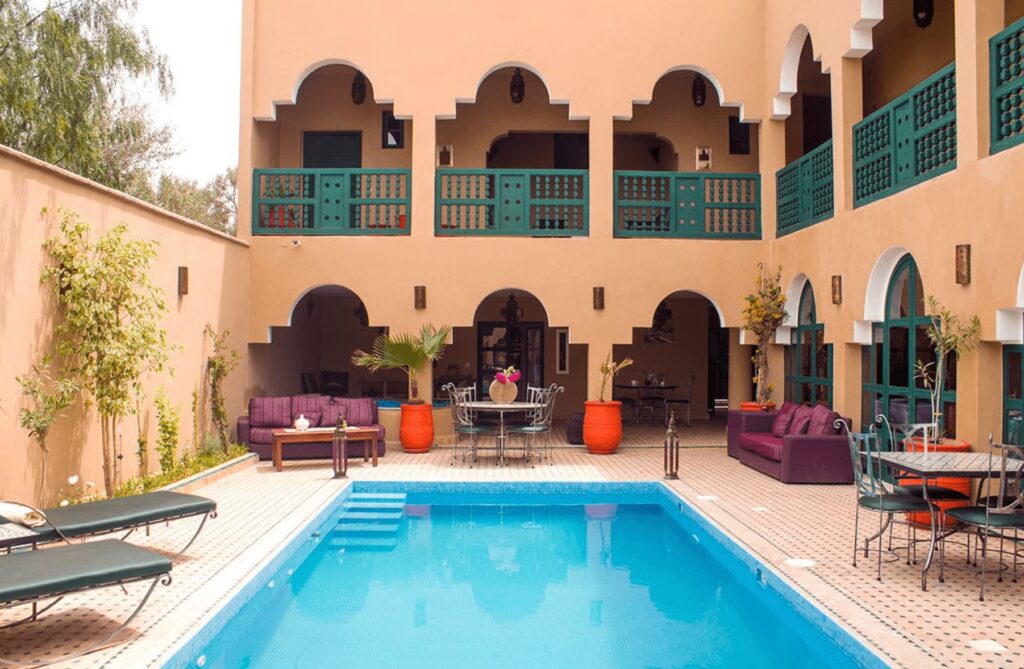 An outdoor pool at one of the best hotels in Taroudant