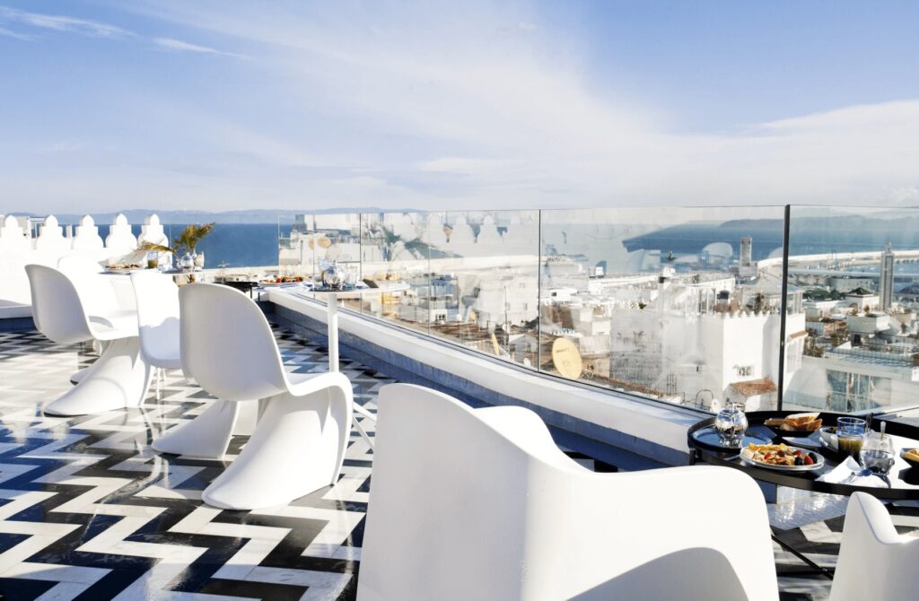 Views across the Strait of Gibraltar can be enjoyed from the terrace of Saba's House