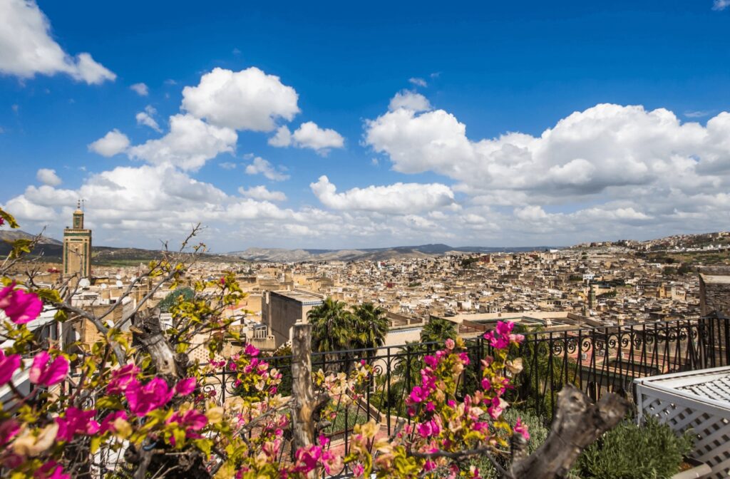 Views across the medina from Riad Mayfez Suites & Spa - a 5-star hotel in Fes 