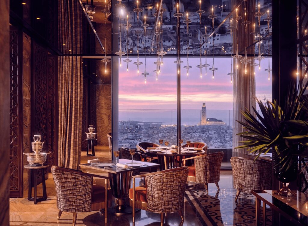 Stunning views of Hassan II Mosque from the Royal Mansour Casablanca 
