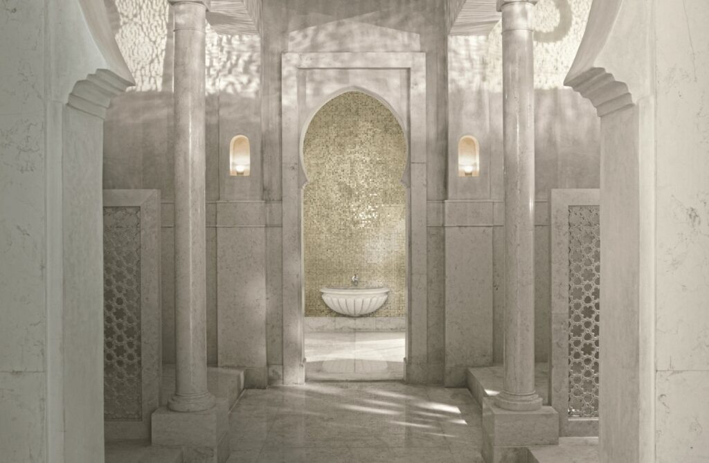 A couples treatment room at the ultra-luxurious Royal Mansour Marrakech