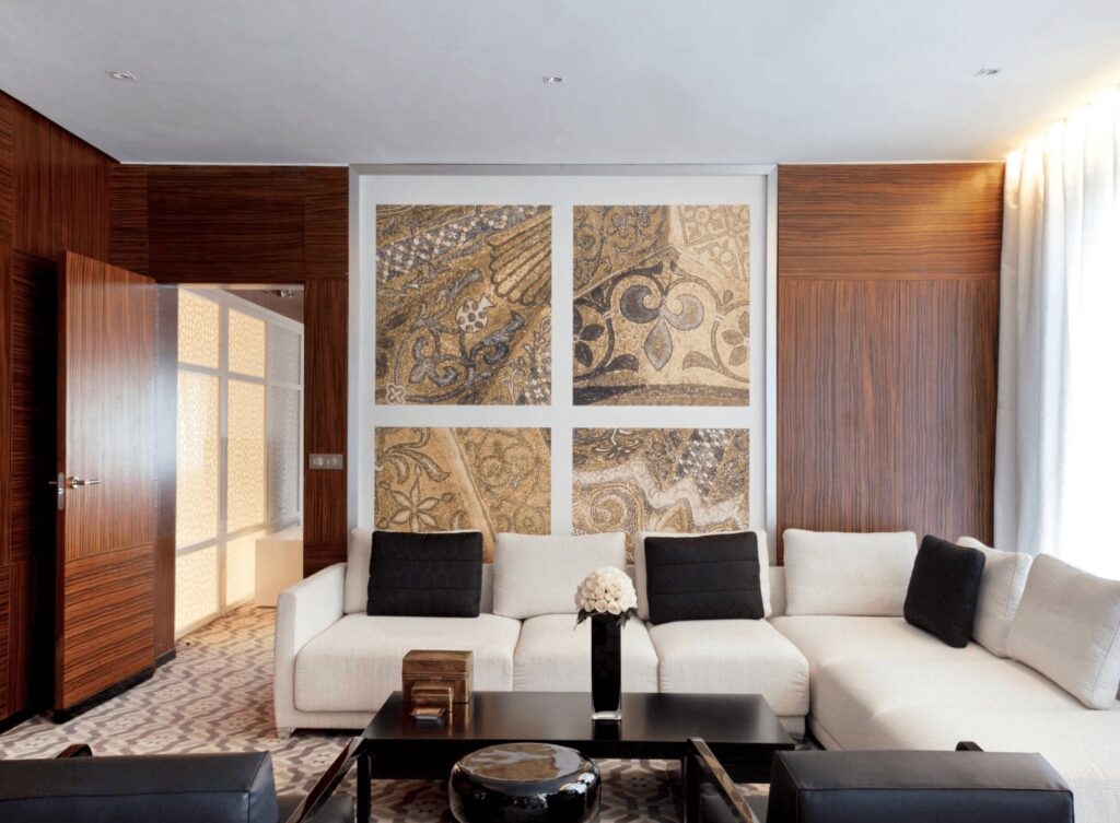 One of the luxurious suites at the Sofitel Rabat Jardin des Roses, one of the best luxury hotels in Rabat