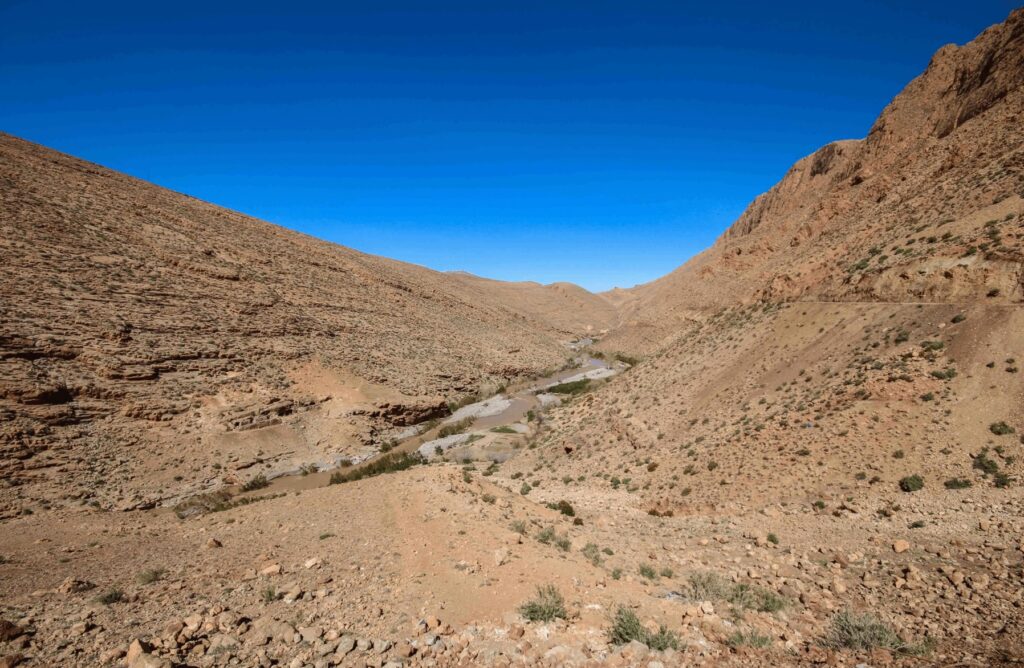 A rocky valley near Tafraoute, Morocco