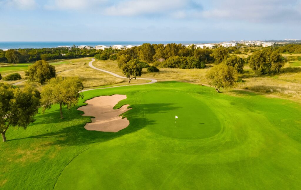 A sprawling golf course at The View Bouznika, one of the best luxury hotels in Casablanca