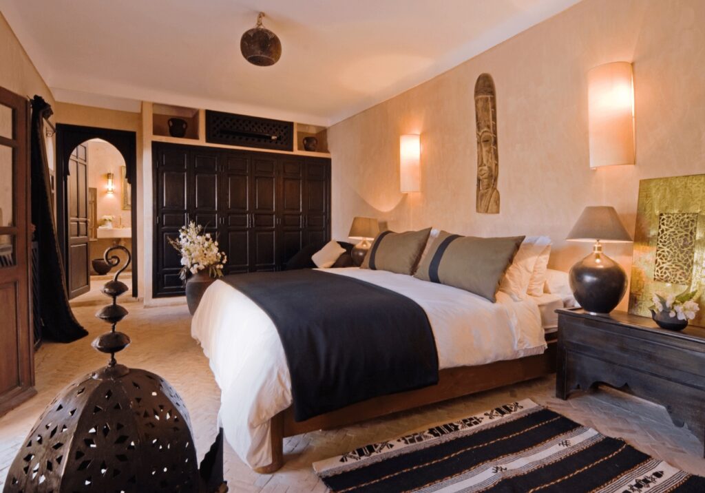 A luxury suite at one of the best hotels near Marrakech