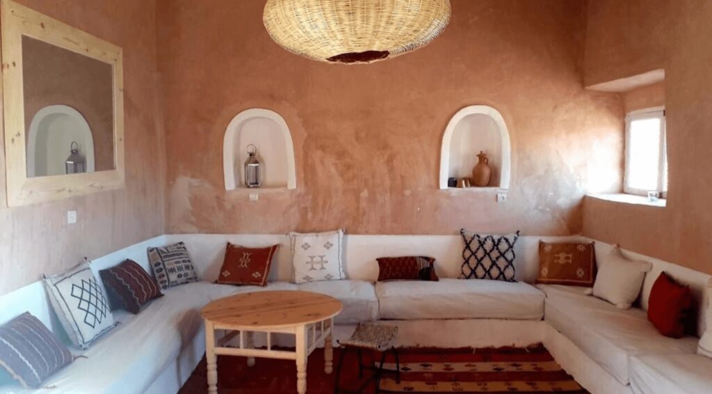 Best places to stay in Ait Benhaddou: A communal lounge at Tigmi Hamid - an affordable guesthouse near Ait Benhaddou