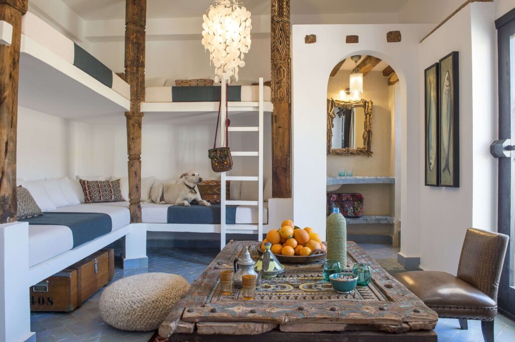 A luxury dorm at Munga Guesthouse - an adults-only hotel in Taghazout