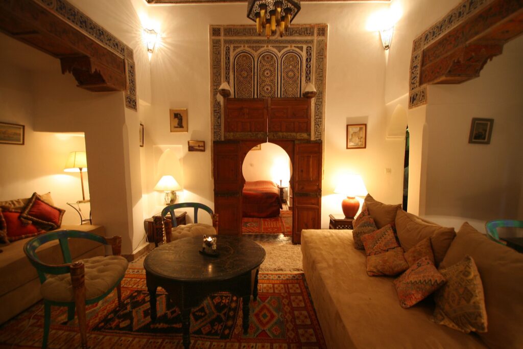 A family-friendly suite at Riad Lyla in Marrakech